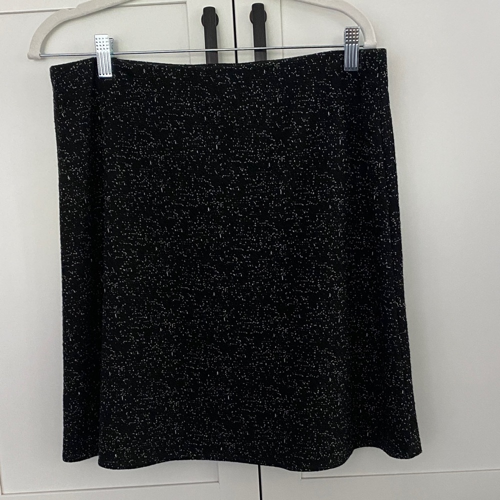 Margaret M Black and White A-Line Skirt